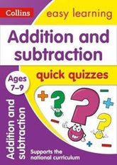 Collins Easy Learning Quick Quizzes Pack Ages 7-9 - 10 Books Collection